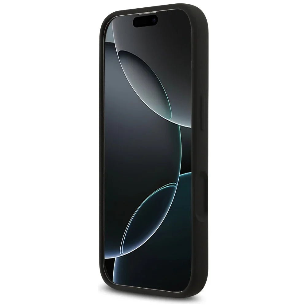 Guess iPhone 17 - Silicone Big 4G Script - Σκληρή Θήκη Σιλικόνης - Black