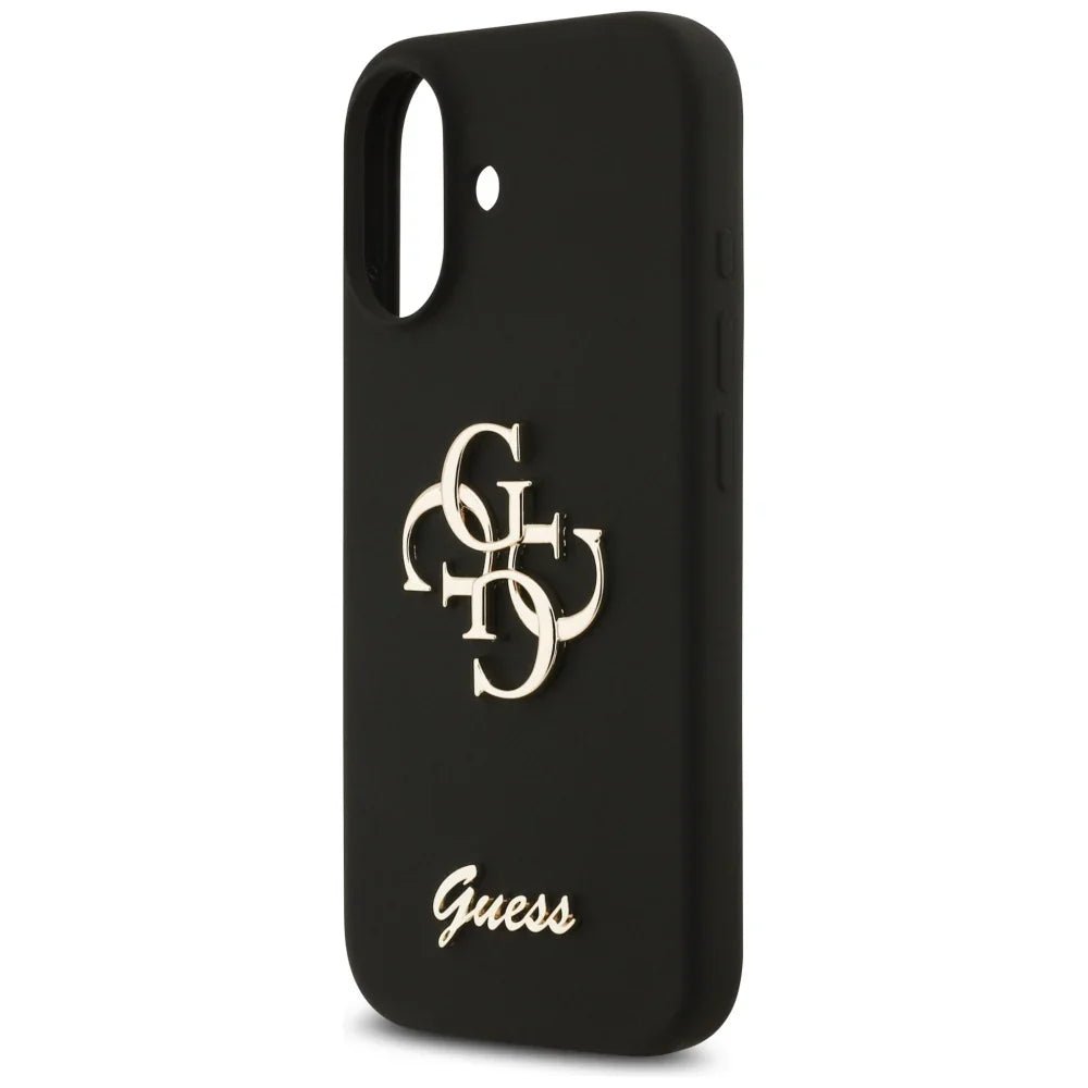 Guess iPhone 17 - Silicone Big 4G Script - Σκληρή Θήκη Σιλικόνης - Black