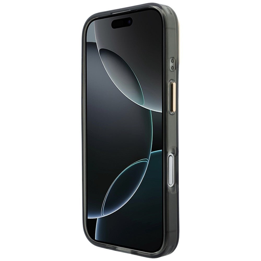 Guess iPhone 17 - Σκληρή Θήκη με Πλαίσιο Σιλικόνης - IML Script Metal MagSafe - Black