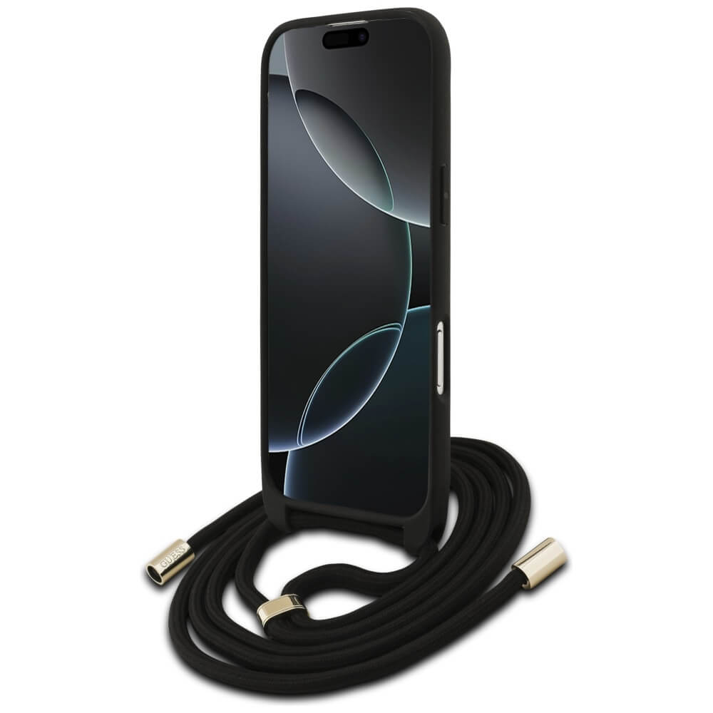 Guess iPhone Air - 4G Big Logo Cord Stap Crossbody - Θήκη με Επένδυση Συνθετικού Δέρματος και Λουράκι - Brown