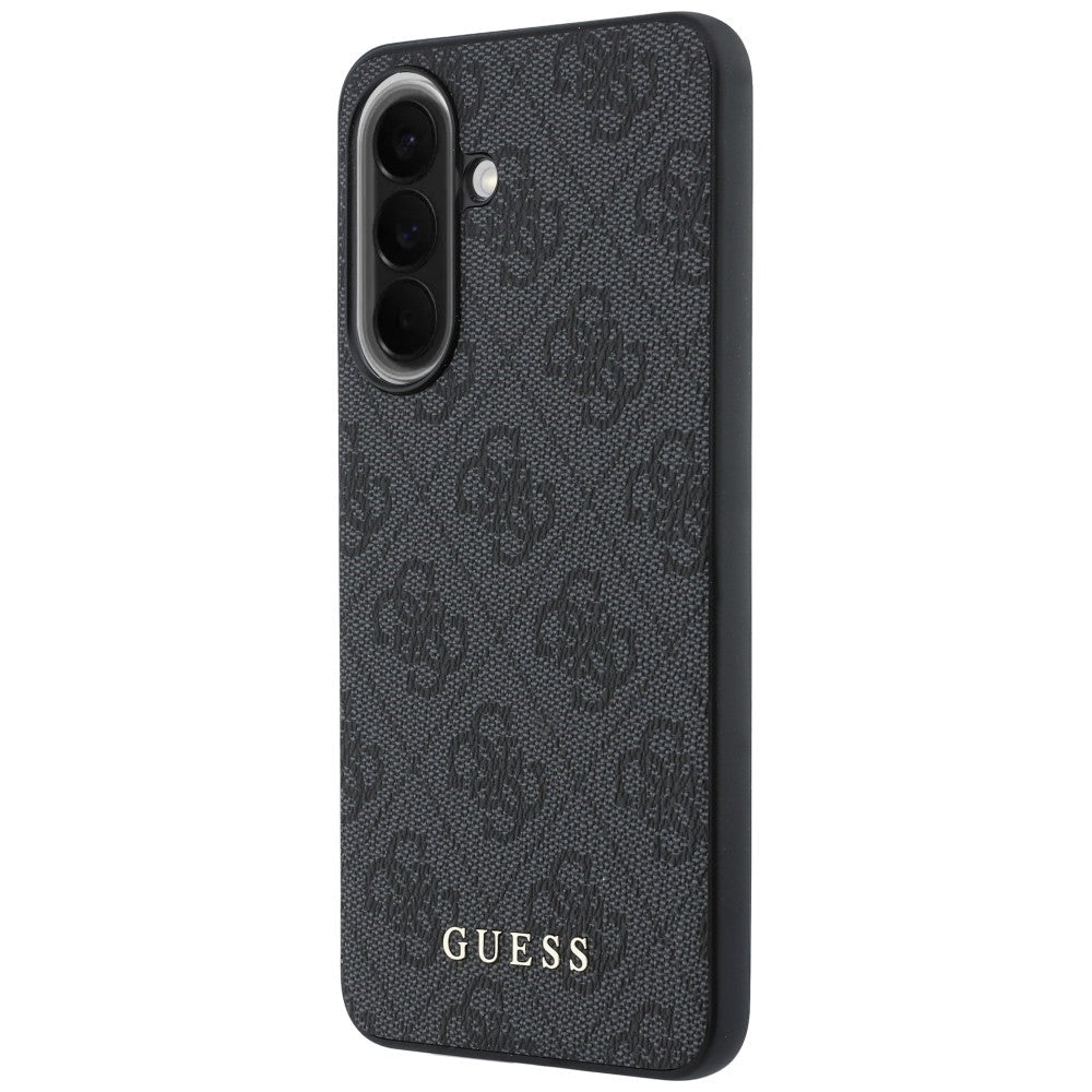 Guess Samsung Galaxy A37 5G - Σκληρή Θήκη με Πλαίσιο Σιλικόνης και Επένδυση Συνθετικού Δέρματος - 4G Classic - Black