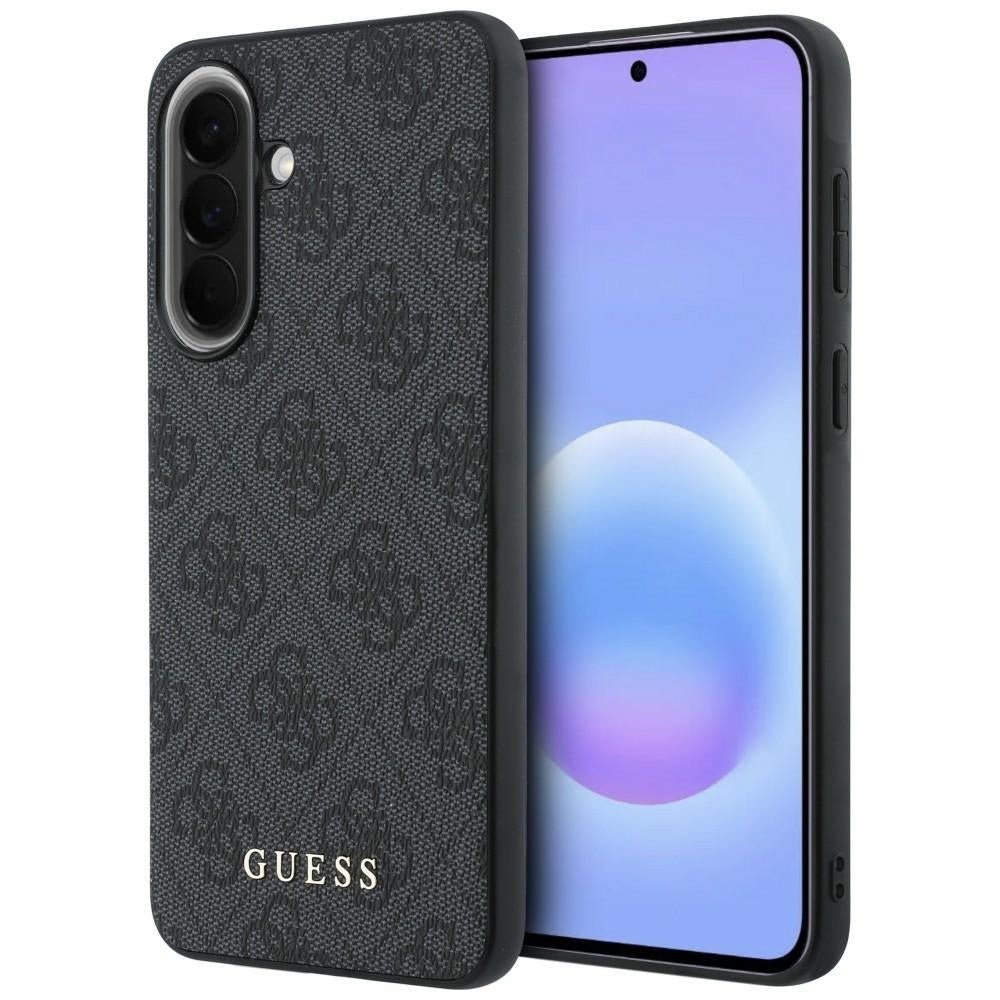 Guess Samsung Galaxy A37 5G - Σκληρή Θήκη με Πλαίσιο Σιλικόνης και Επένδυση Συνθετικού Δέρματος - 4G Classic - Black
