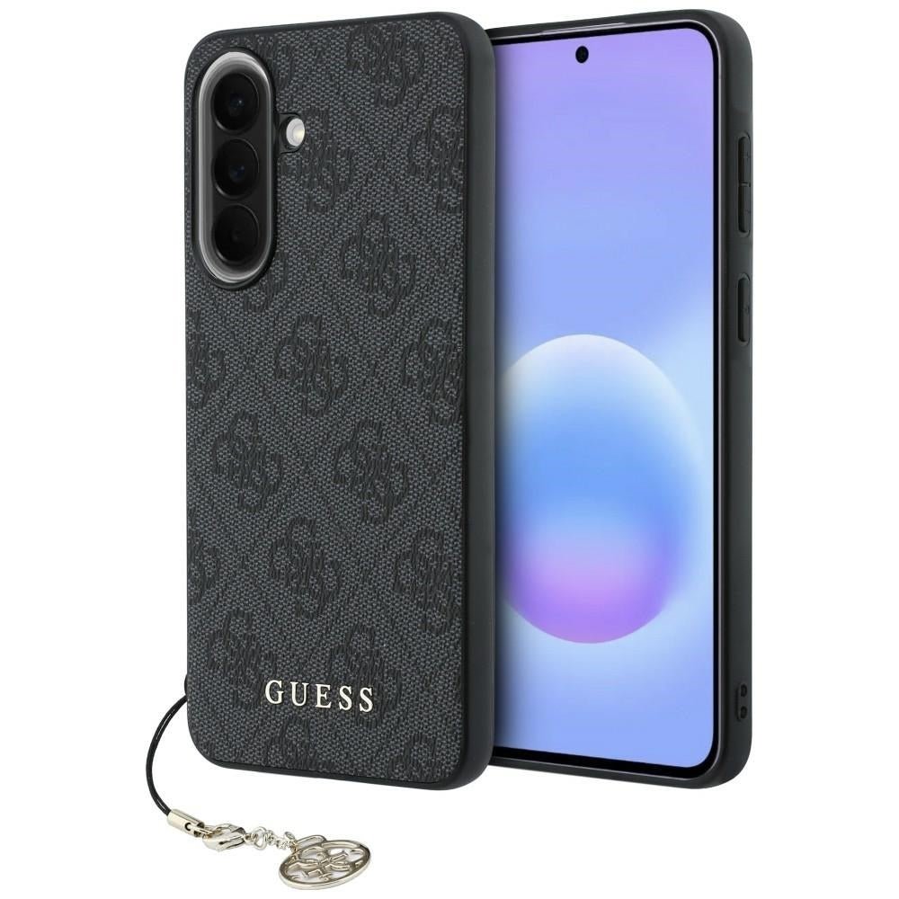 Guess Samsung Galaxy A57 5G - Θήκη με Επένδυση Συνθετικού Δέρματος - 4G Charms - Black