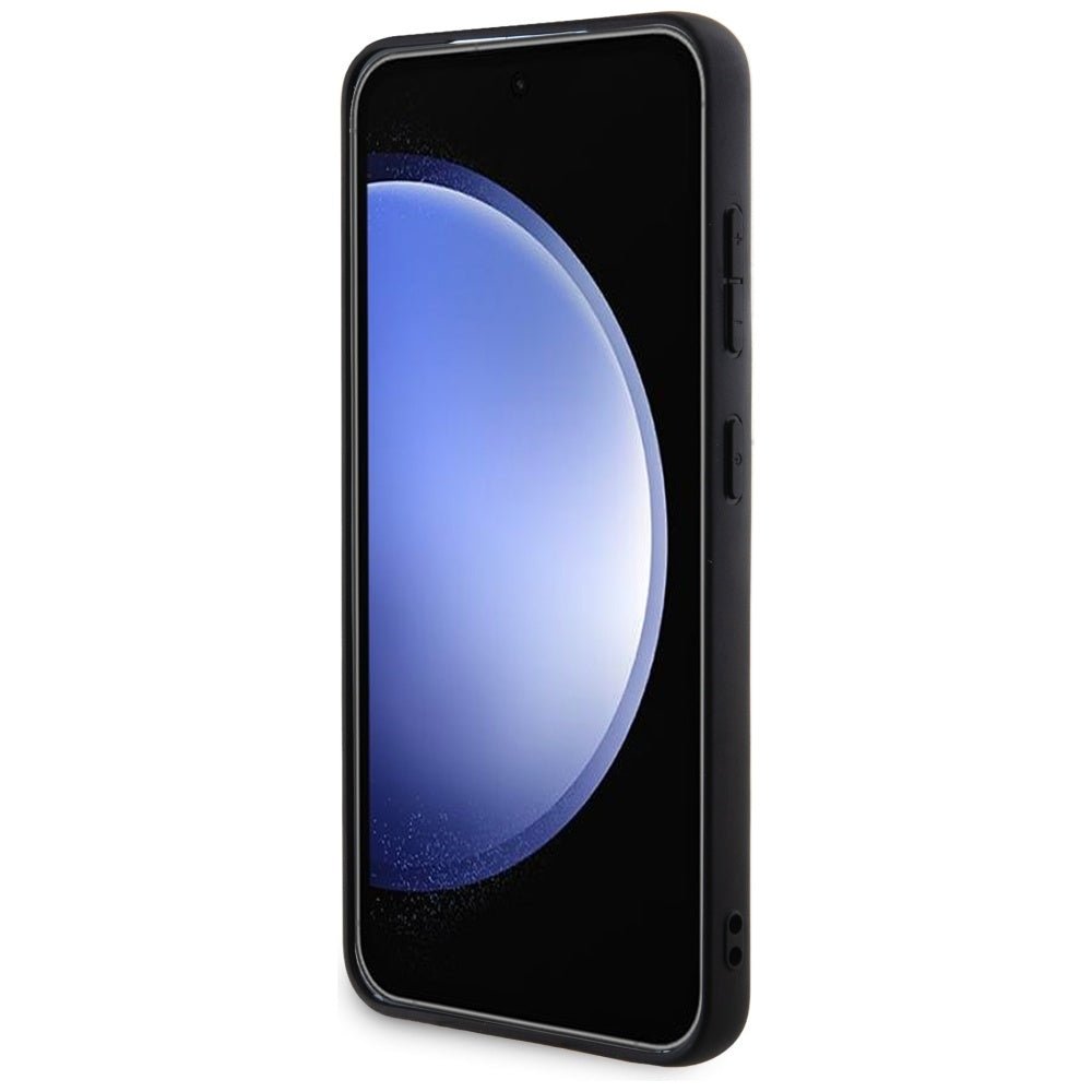 Guess Samsung Galaxy S24 - 4G Big Metal Logo Θήκη με Επένδυση Συνθετικού Δέρματος - Pink - GUHCS24S4GMGPI