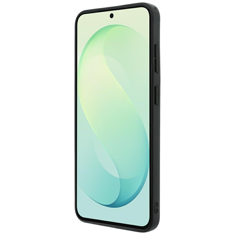 Guess Samsung Galaxy S26 FE - Σκληρή Θήκη με Πλαίσιο Σιλικόνης και Επένδυση Συνθετικού Δέρματος - Embossed 4G Ring Classic Logo - Black