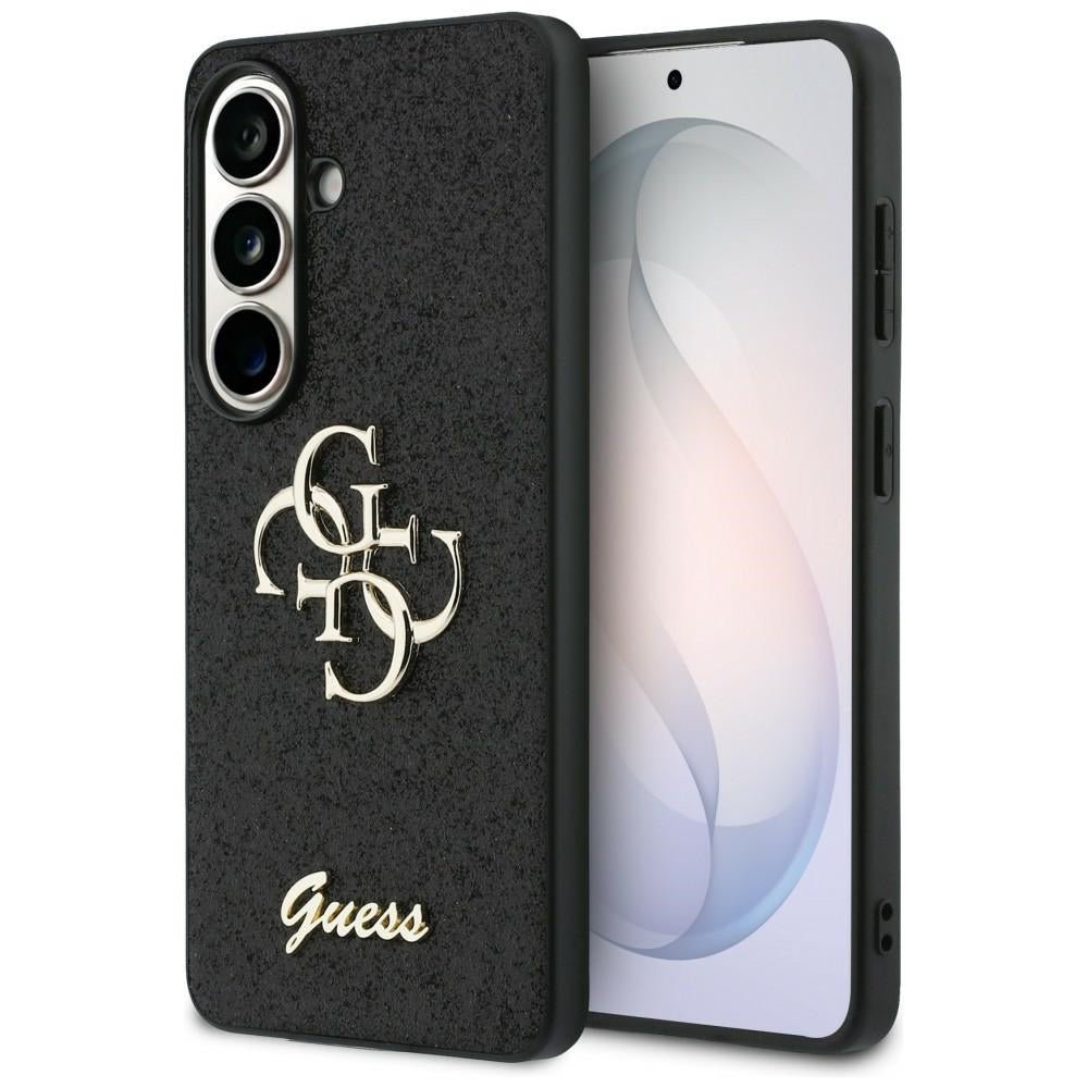 Guess Samsung Galaxy S26 - Σκληρή Θήκη Glitter με Πλαίσιο Σιλικόνης - Fixed Glitter Big 4G - Black