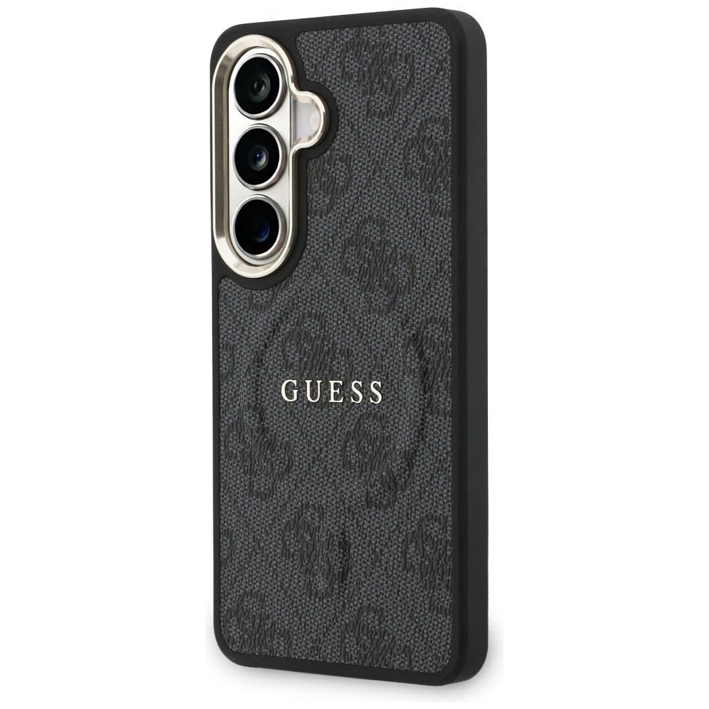 Guess Samsung Galaxy S26 Plus - Σκληρή Θήκη με Πλαίσιο Σιλικόνης και MagSafe - 4G Embossed Ring - Black