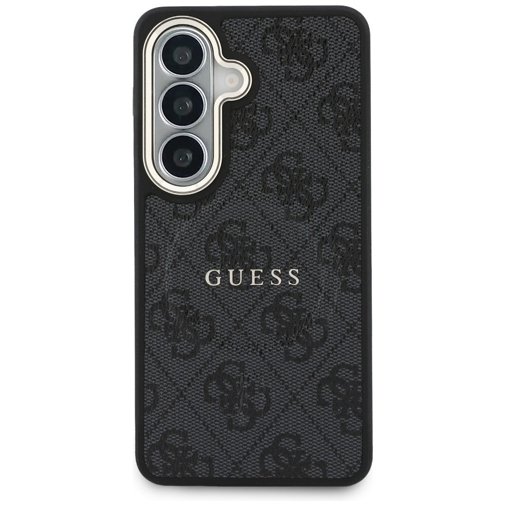 Guess Samsung Galaxy S26 - Σκληρή Θήκη με Πλαίσιο Σιλικόνης και MagSafe - 4G Embossed Ring - Black