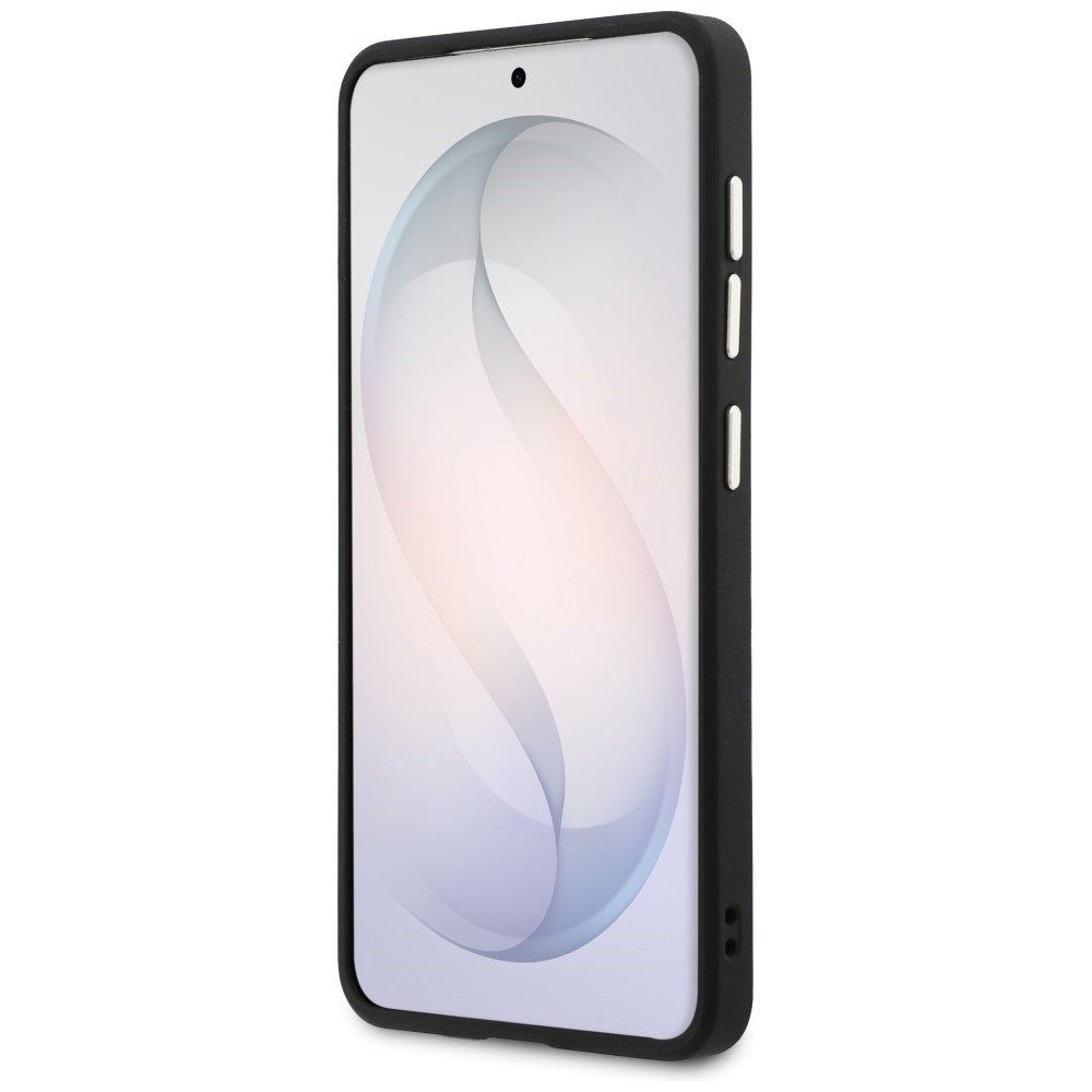 Guess Samsung Galaxy S26 - Σκληρή Θήκη με Πλαίσιο Σιλικόνης και MagSafe - 4G Embossed Ring - Black