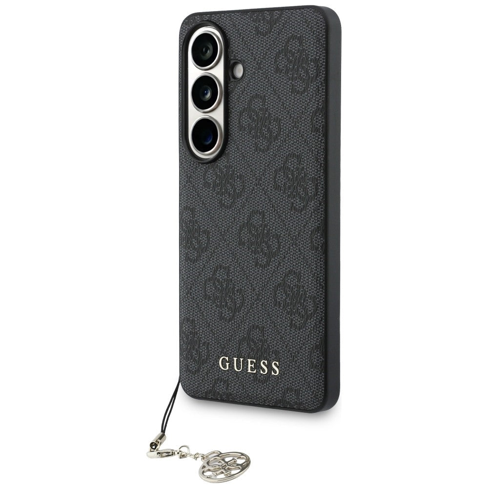 Guess Samsung Galaxy S26 - Θήκη με Επένδυση Συνθετικού Δέρματος και MagSafe - 4G Classic Logo Charm MagSafe - Black