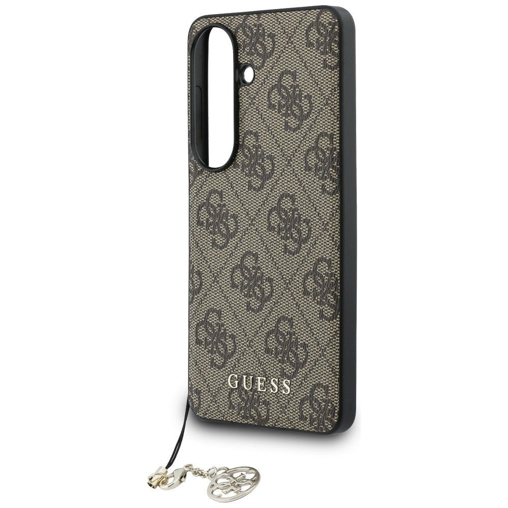Guess Samsung Galaxy S26 - Θήκη με Επένδυση Συνθετικού Δέρματος και MagSafe - 4G Classic Logo Charm MagSafe - Brown
