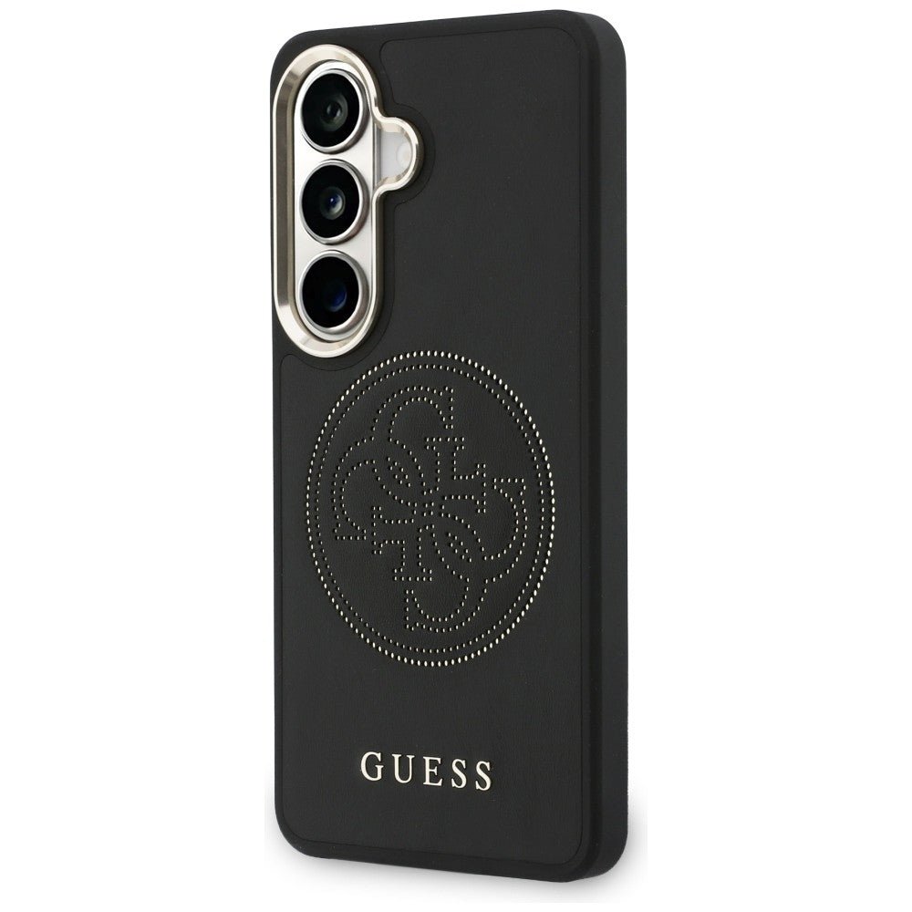 Guess Samsung Galaxy S26 - Θήκη με Επένδυση Συνθετικού Δέρματος MagSafe - Perforated Logo - Black