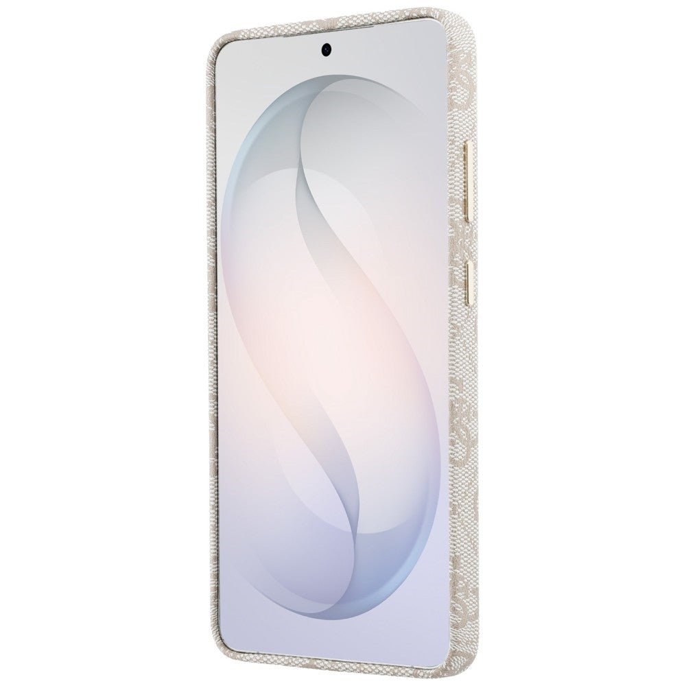 Guess Samsung Galaxy S26 Ultra - Σκληρή Θήκη με Επένδυση Συνθετικού Δέρματος - 4G Triangle Logo MagSafe - Pink