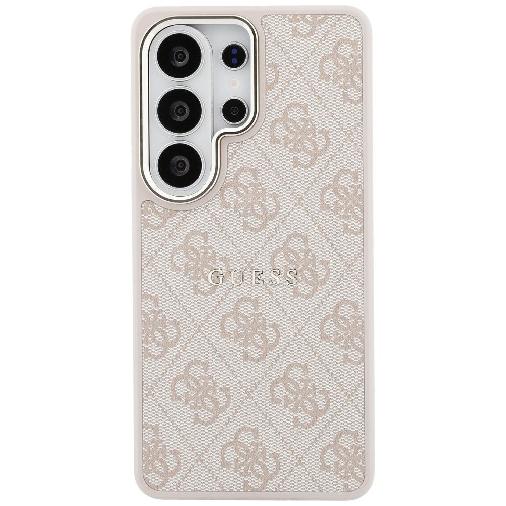 Guess Samsung Galaxy S26 Ultra - Σκληρή Θήκη με Πλαίσιο Σιλικόνης και MagSafe - 4G Embossed Ring - Pink