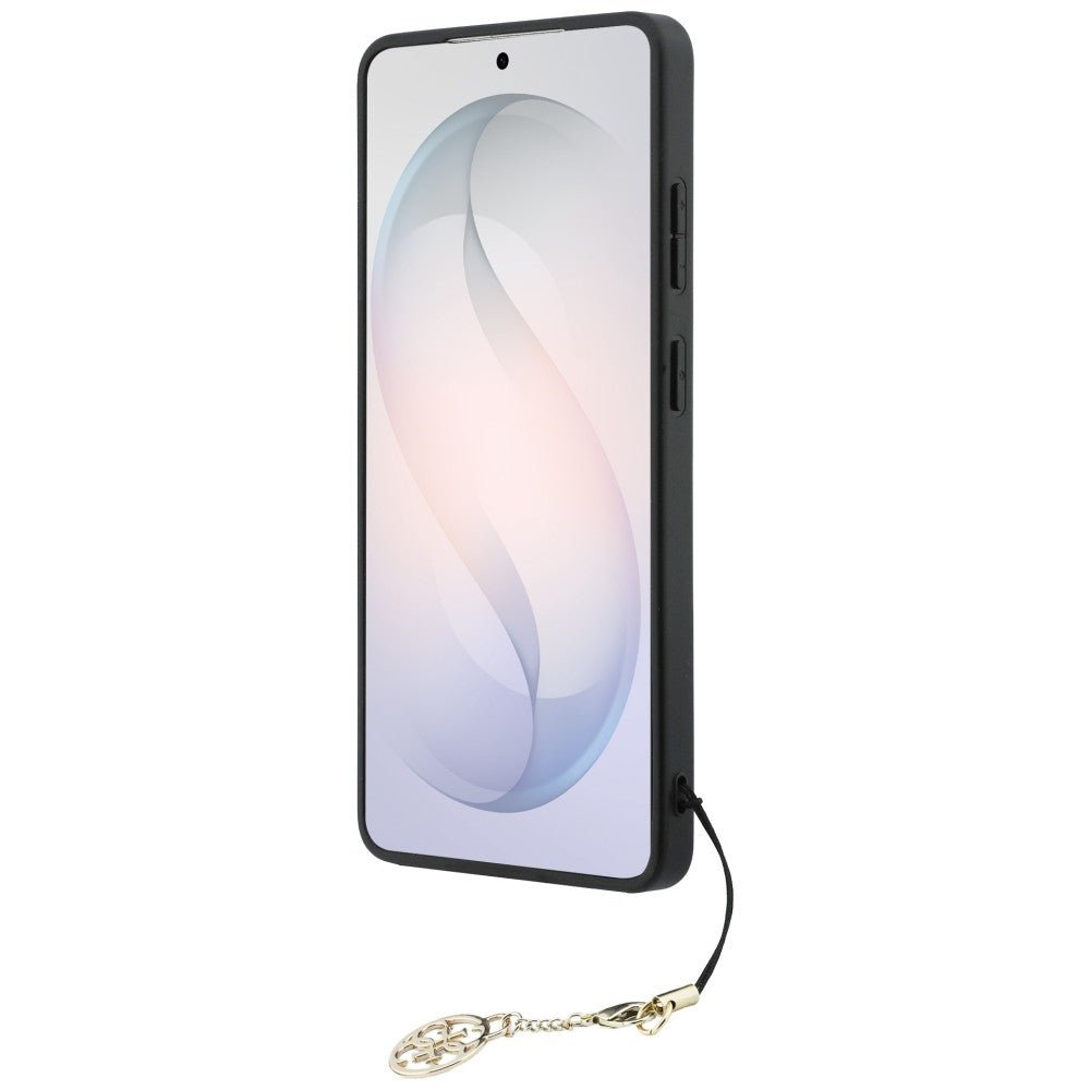 Guess Samsung Galaxy S26 Ultra - Θήκη με Επένδυση Συνθετικού Δέρματος και MagSafe - 4G Classic Logo Charm MagSafe - Black