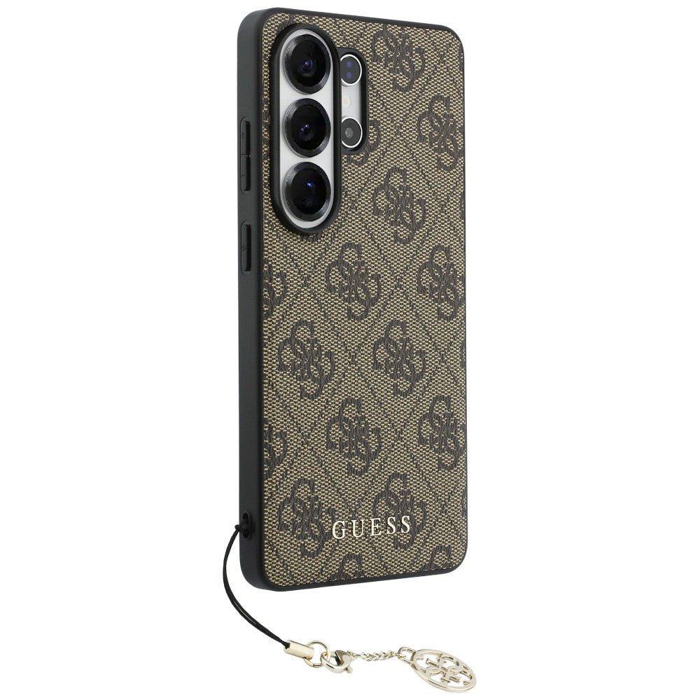 Guess Samsung Galaxy S26 Ultra - Θήκη με Επένδυση Συνθετικού Δέρματος και MagSafe - 4G Classic Logo Charm MagSafe - Brown