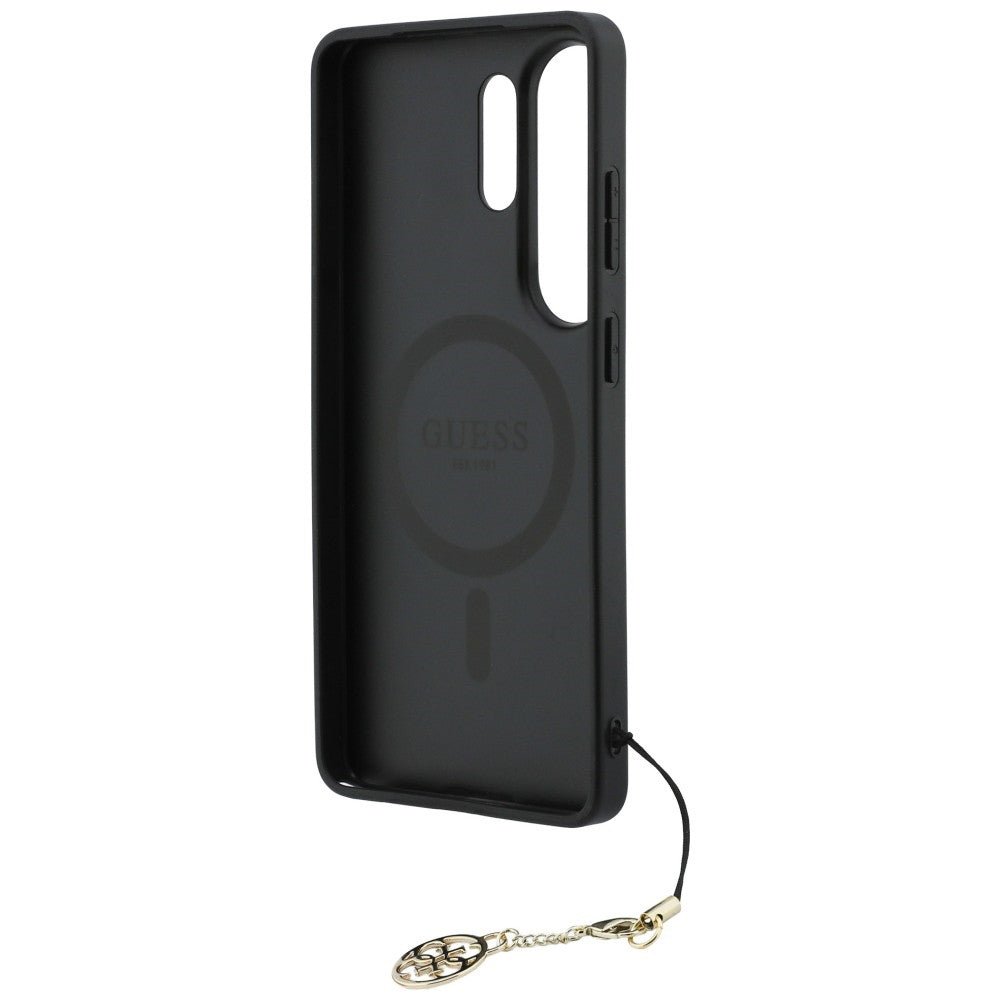 Guess Samsung Galaxy S26 Ultra - Θήκη με Επένδυση Συνθετικού Δέρματος και MagSafe - 4G Classic Logo Charm MagSafe - Brown