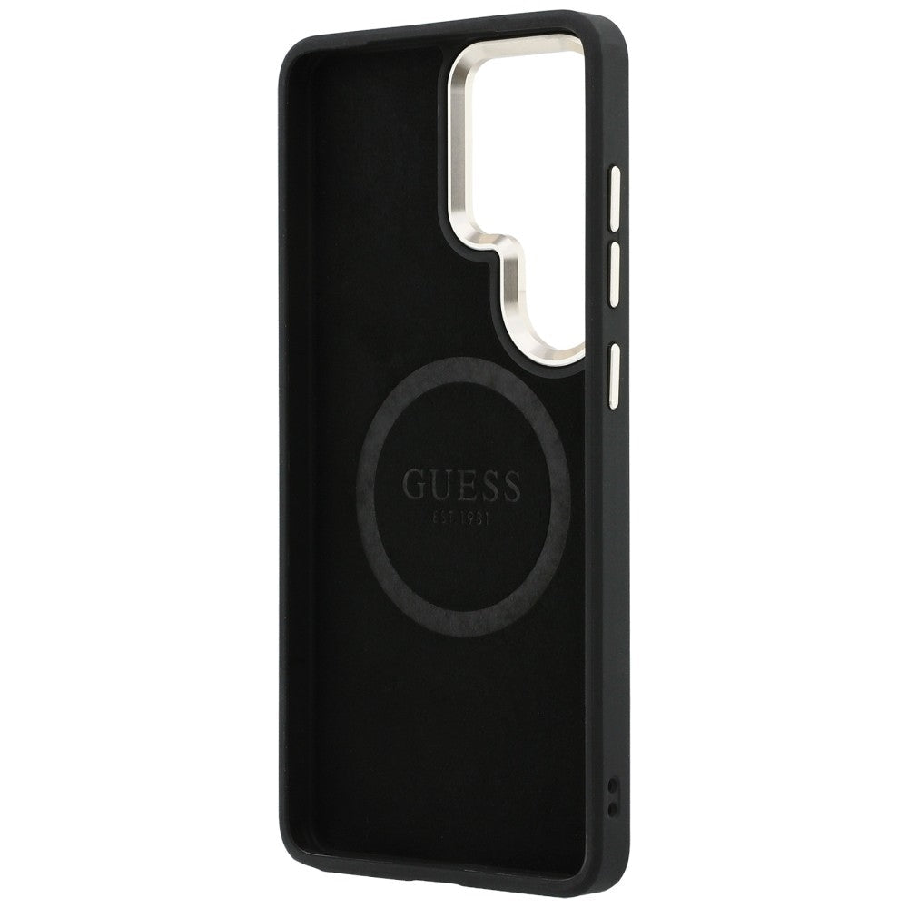 Guess Samsung Galaxy S26 Ultra - Θήκη με Επένδυση Συνθετικού Δέρματος - Perforated Logo MagSafe - Brown