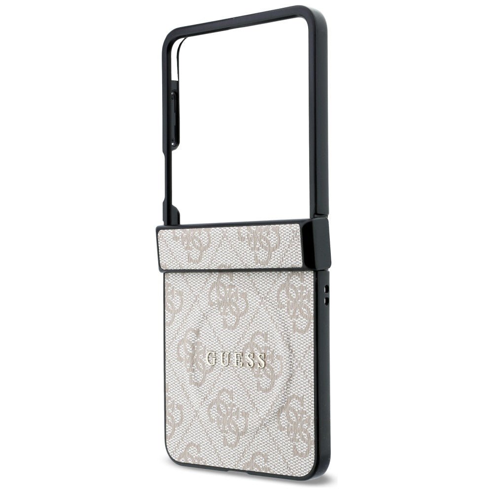 Guess Samsung Galaxy Z Flip8 - Σκληρή Θήκη MagSafe με Πλαίσιο Σιλικόνης και Επένδυση Συνθετικού Δέρματος - 4G Classic MagSafe - Pink