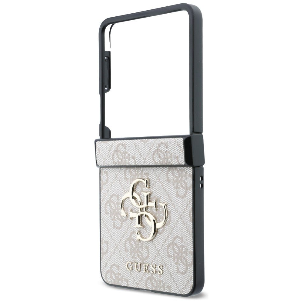 Guess Samsung Galaxy Z Flip8 - Σκληρή Θήκη με Επένδυση από Οικολογικό Δέρμα - Big 4G Logo - Pink