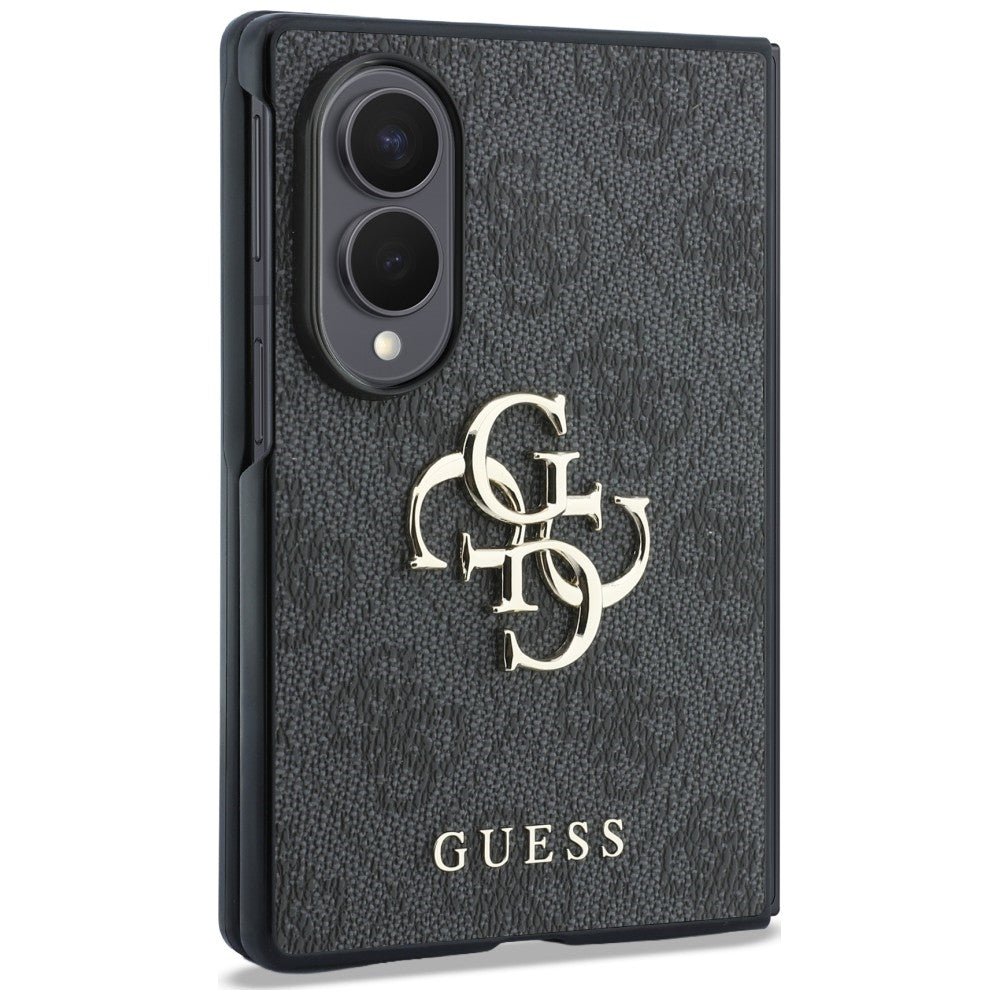Guess Samsung Galaxy Z Fold8 - Σκληρή Θήκη με Επένδυση από Οικολογικό Δέρμα - Big 4G Logo - Black