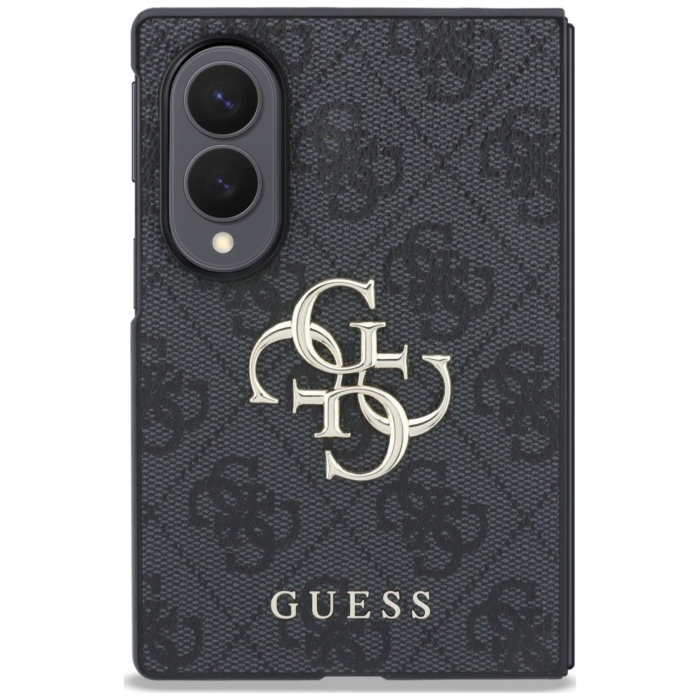 Guess Samsung Galaxy Z Fold8 - Σκληρή Θήκη με Επένδυση από Οικολογικό Δέρμα - Big 4G Logo - Black