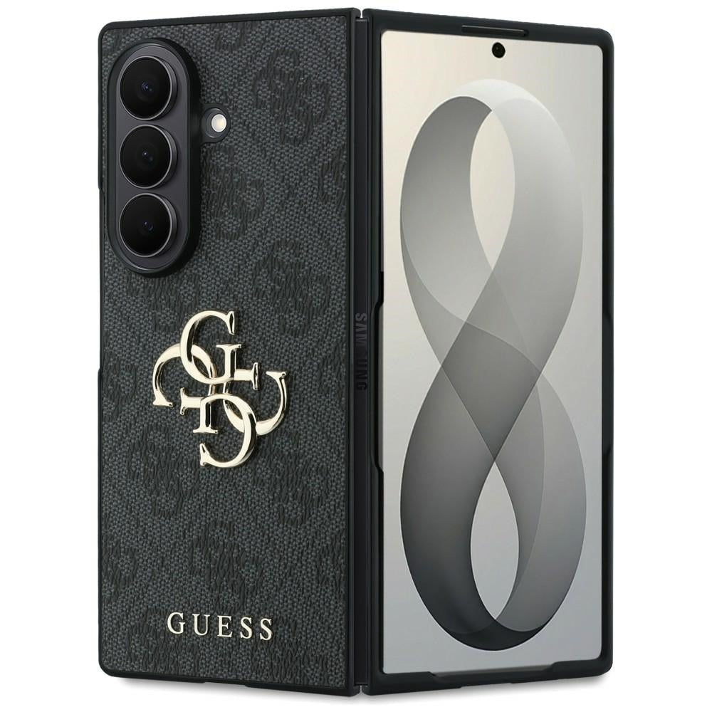 Guess Samsung Galaxy Z Fold8 Ultra - Σκληρή Θήκη με Επένδυση από Οικολογικό Δέρμα - Big 4G Logo - Black