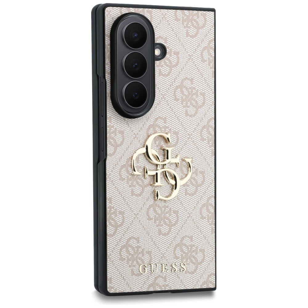 Guess Samsung Galaxy Z Fold8 Ultra - Σκληρή Θήκη με Επένδυση από Οικολογικό Δέρμα - Big 4G Logo - Pink