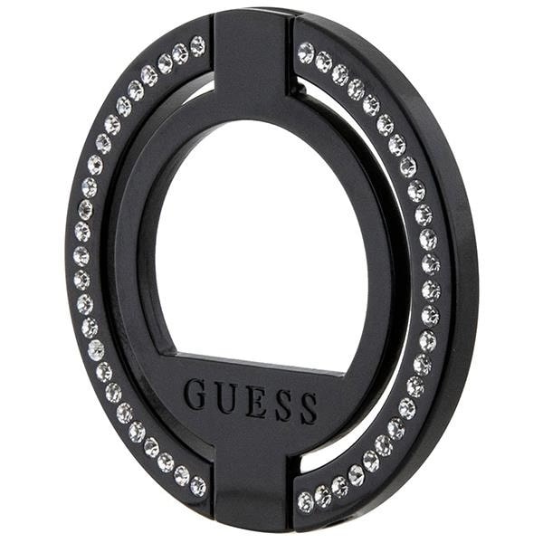 Guess MagSafe Rhinestone Ring Holder - Δαχτυλίδι Συγκράτησης Κινητού - Βάση Στήριξης - Black - GUE002942 - 0