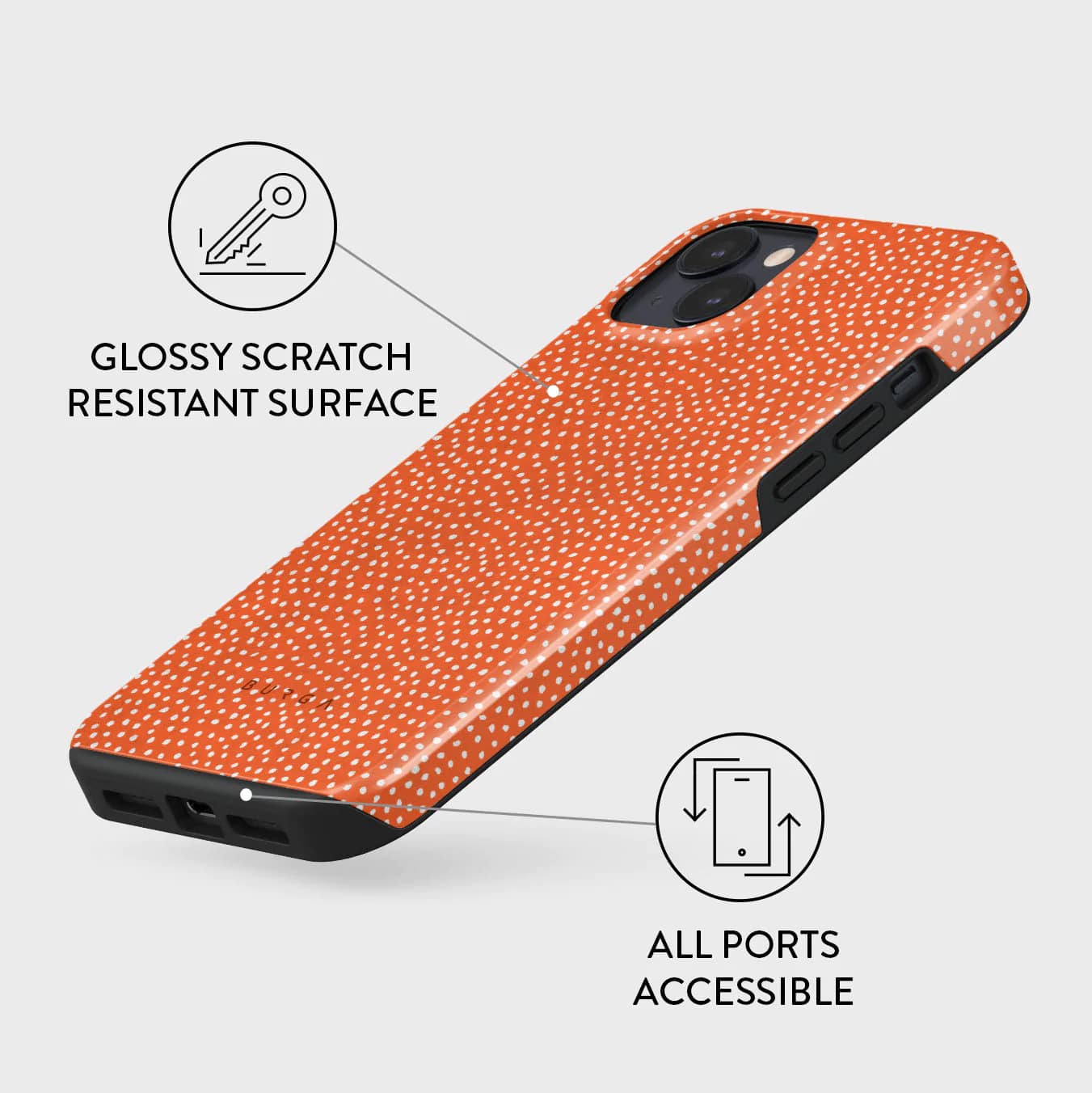 Burga iPhone 14 Plus Fashion Tough Σκληρή Θήκη - Vintage Edition