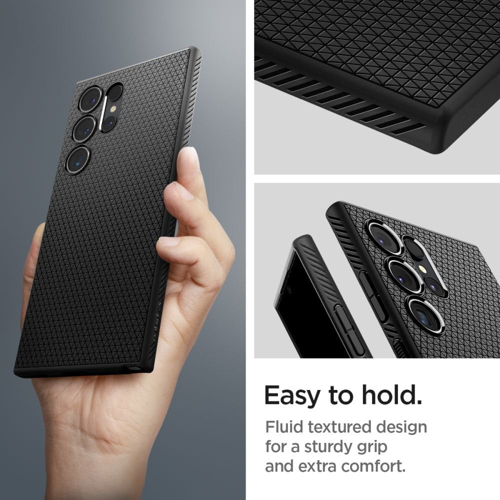 Spigen Samsung Galaxy S24 Ultra Liquid Air Θήκη Σιλικόνης - Matte Black