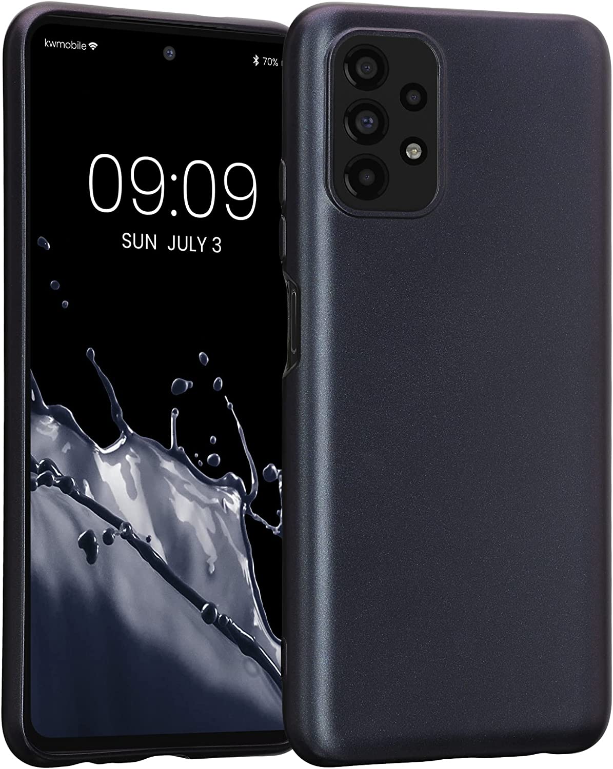 KW Xiaomi Redmi Note 10 / Note 10s / Poco M5s Θήκη Σιλικόνης TPU - Metallic Berry - 57280.115