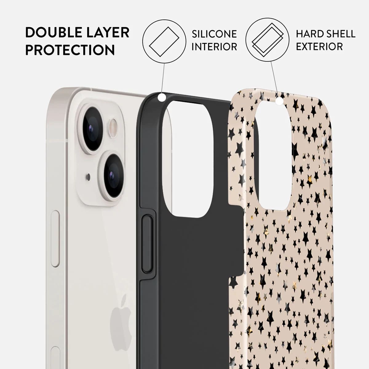 Burga iPhone 14 Plus Fashion Tough Σκληρή Θήκη - Sparkling Tiara