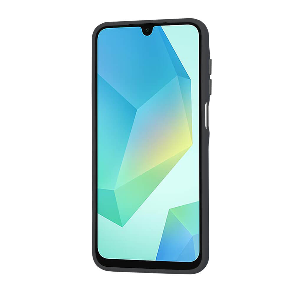 Techsuit Samsung Galaxy A16 4G / A16 5G - HaloFrost Series - Σκληρή Θήκη με Πλαίσιο Σιλικόνης - Black