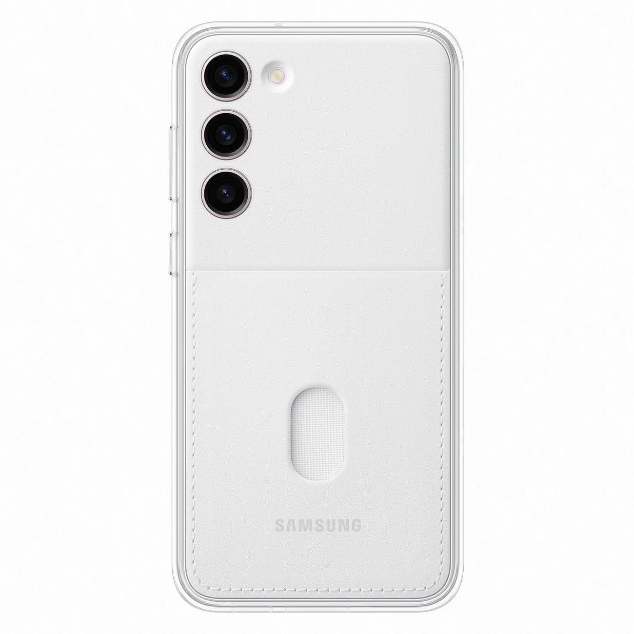Samsung Frame Cover Samsung Galaxy S23+ Σκληρή Θήκη με Πλαίσιο Σιλικόνης - White - EF - MS916CWEGWW