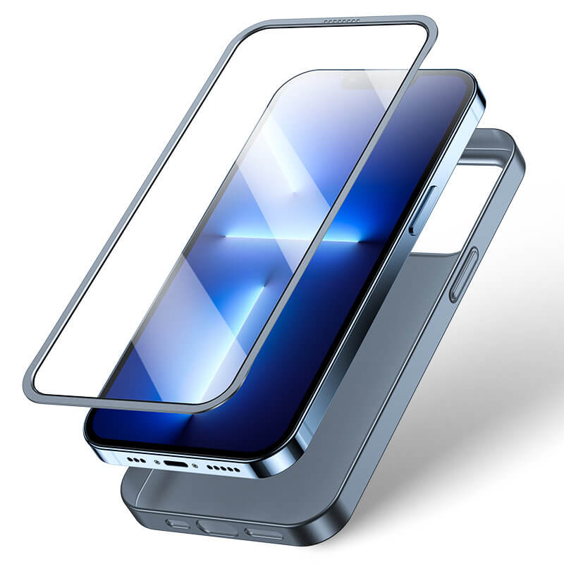 Joyroom iPhone 13 Pro Full Case με Προστασία Οθόνης - Grey - JR - BP935