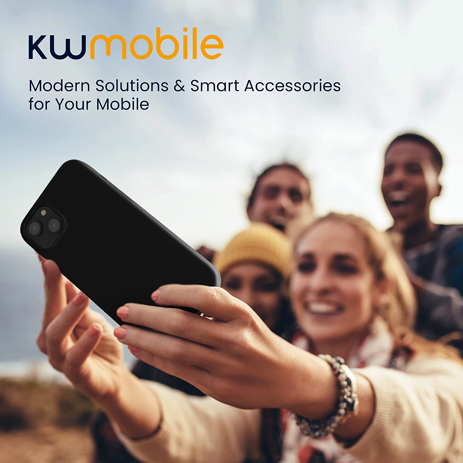 KW iPhone 14 Plus Θήκη Σιλικόνης TPU - Black - 59072.01