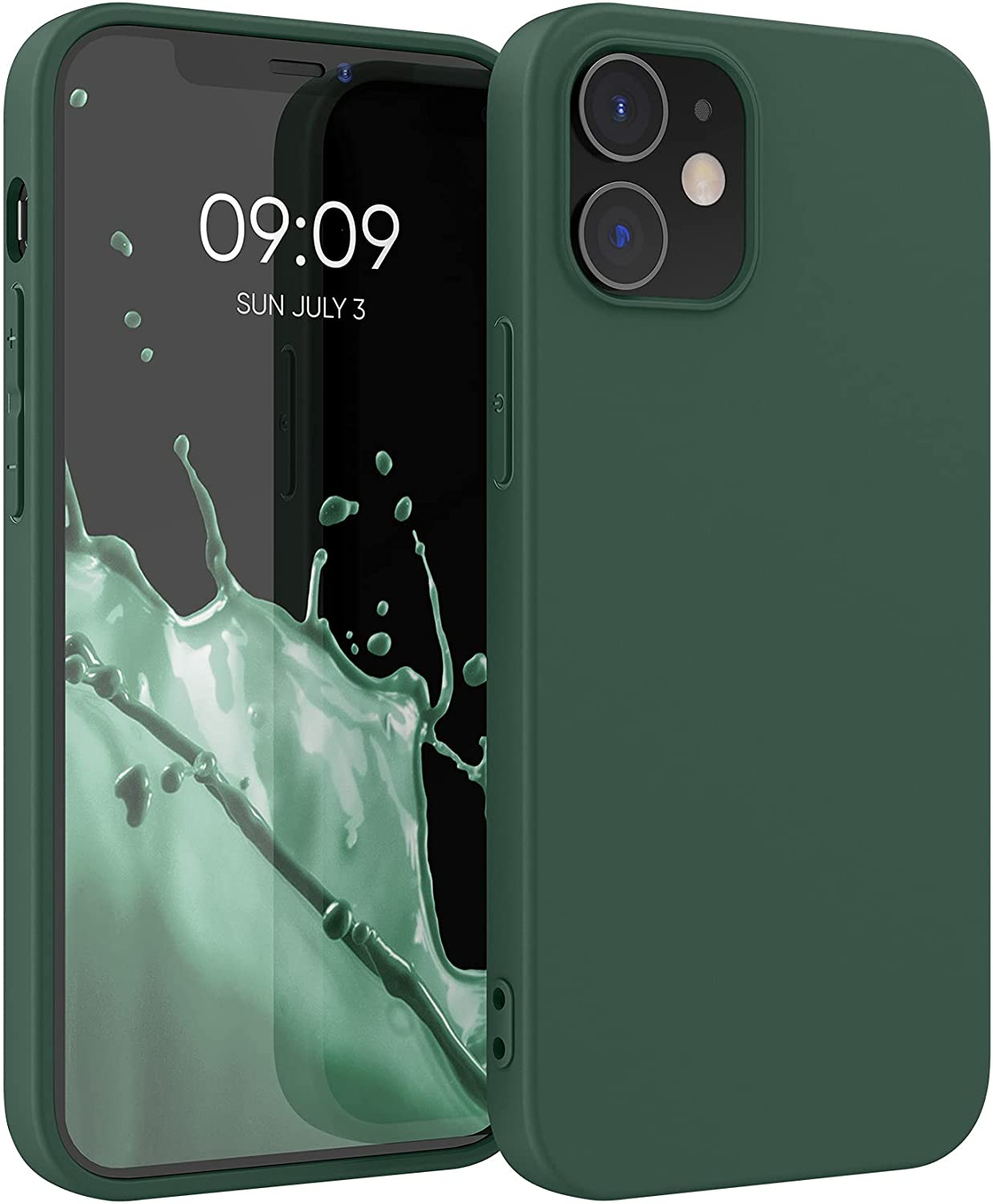 KW iPhone 12 / iPhone 12 Pro Θήκη Σιλικόνης TPU - Moss Green - 53938.169