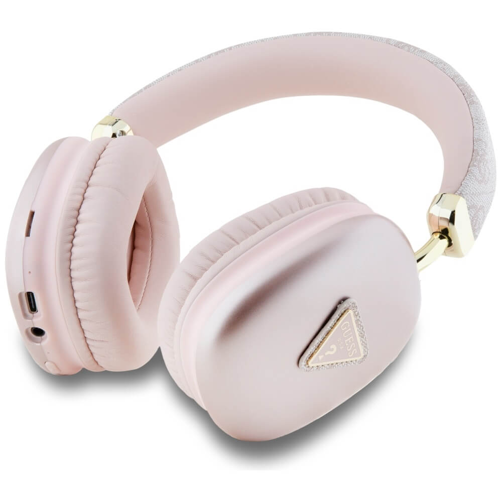 Guess Over - Ear 4G Triangle Logo - Ασύρματα Bluetooth Ακουστικά - Pink