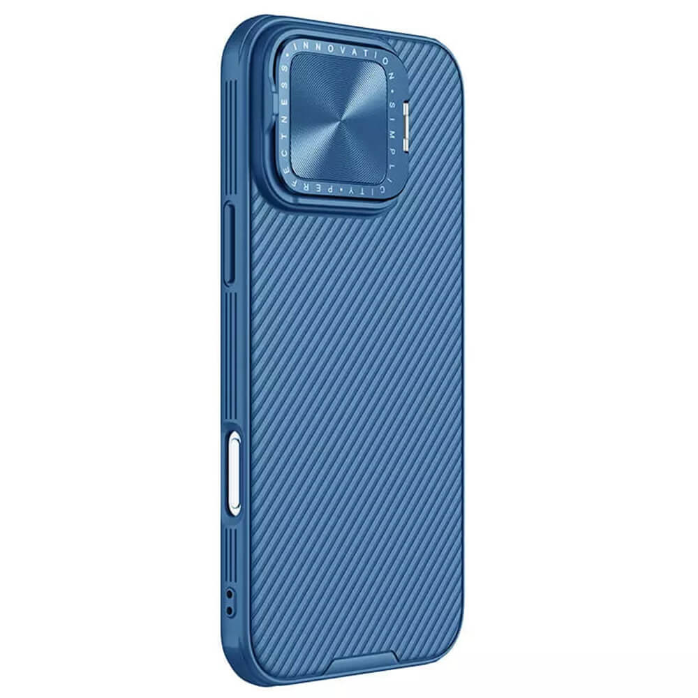 Nillkin iPhone 16 Pro Max CamShield Prop Magnetic Σκληρή Θήκη με Κάλυμμα για την Κάμερα και MagSafe - Blue