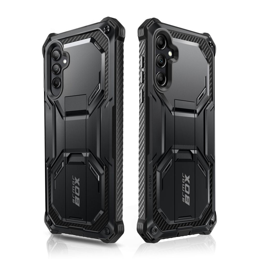 Supcase Samsung Galaxy A55 5G Armorbox Σκληρή Θήκη με Προστασία Οθόνης και Stand - Black