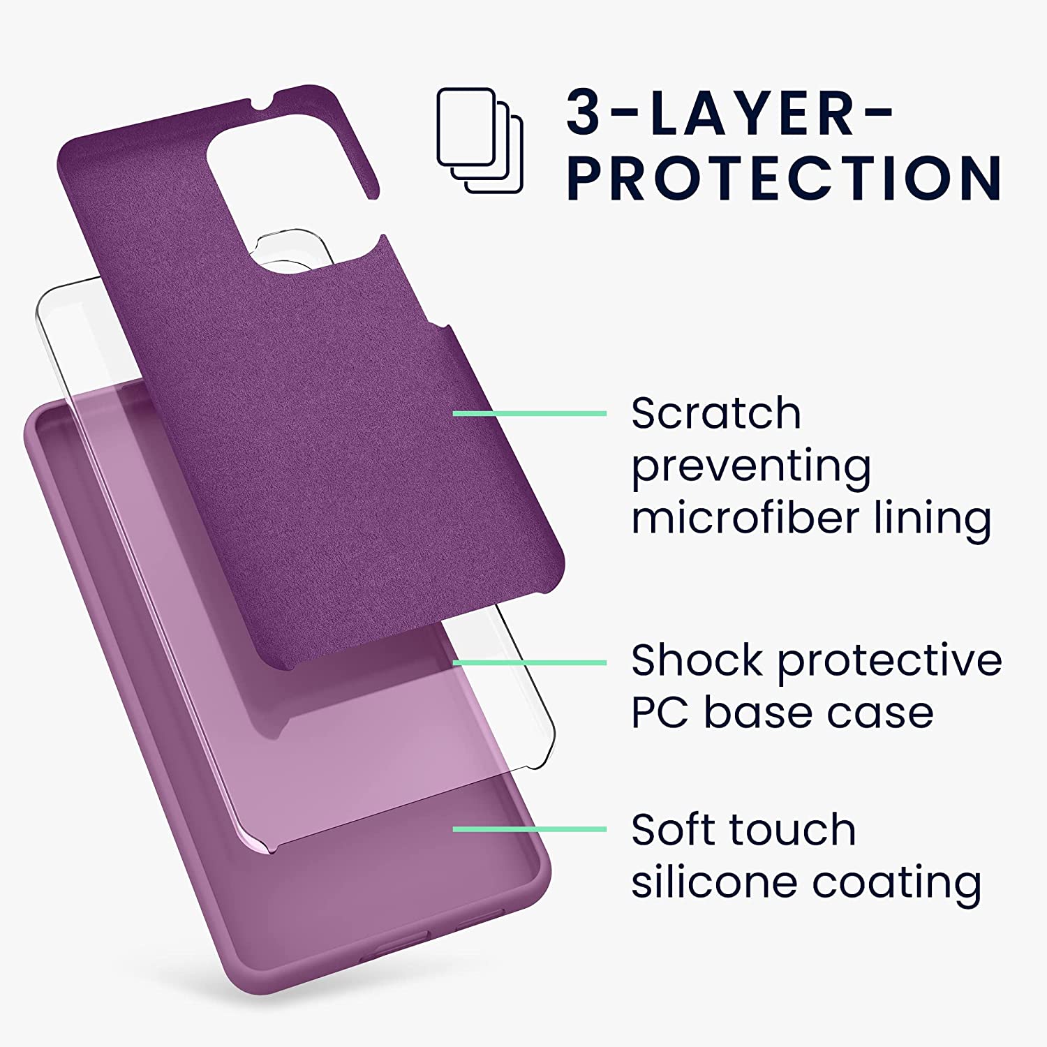 KW Samsung Galaxy A53 5G Θήκη Σιλικόνης Rubber TPU - Orchid Purple - 57835.235