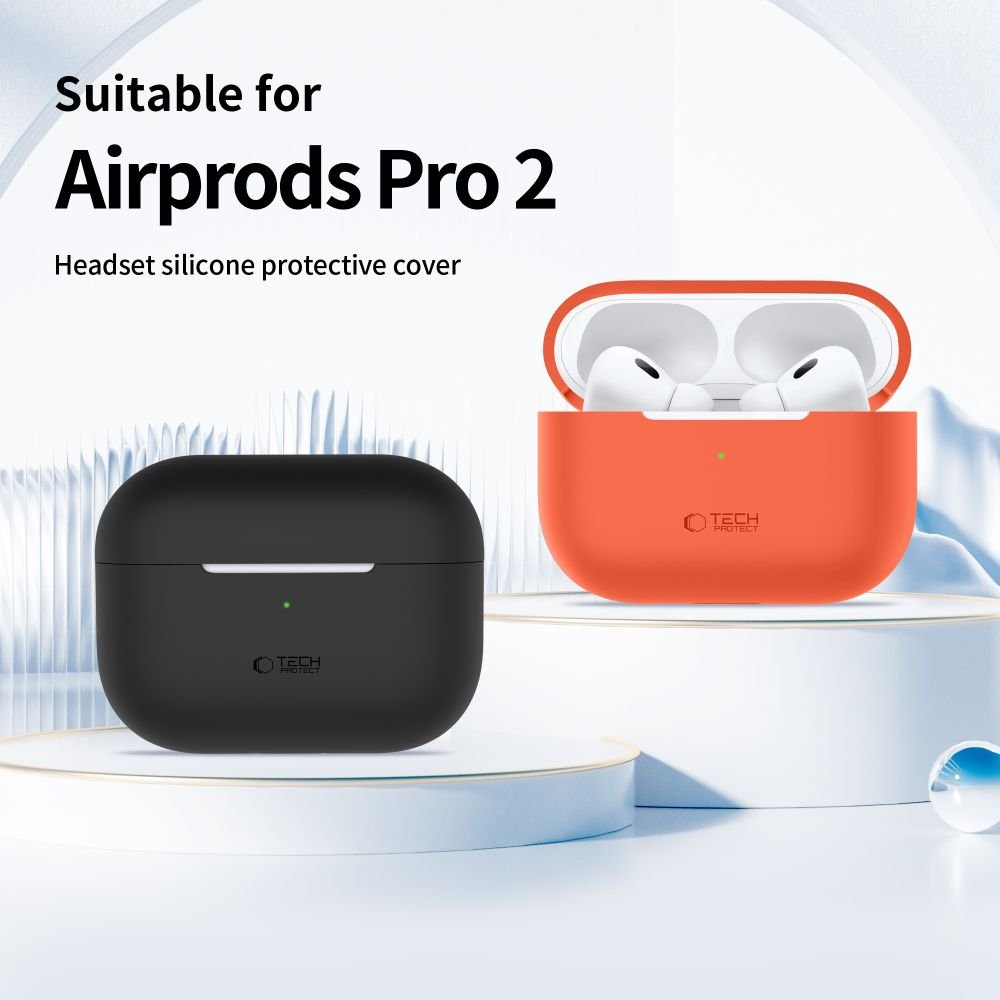 Tech - Protect AirPods Pro 1 / 2 Θήκη Σιλικόνης - Silicone - Black