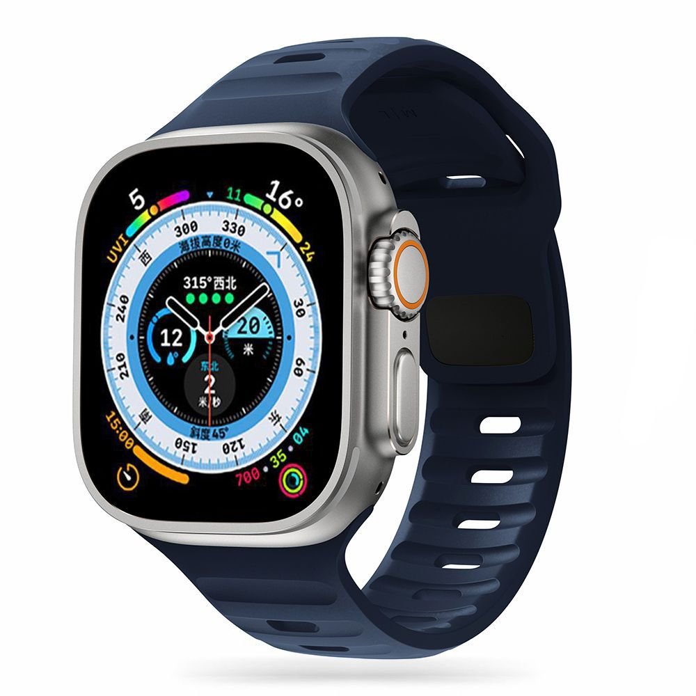 Tech - Protect Λουράκι Apple Watch 4/5/6/7/8/9/10/11 - SE (1/2/3) - ULTRA (1/2/3) - 44/45/46/49mm IconBand Line Λαστιχένιο - Navy