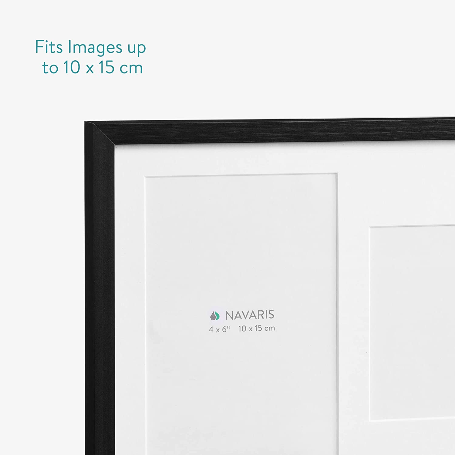 Navaris Κορνίζα Κολάζ για 3 Φωτογραφίες 10 x 15 cm - Black - 59252.02
