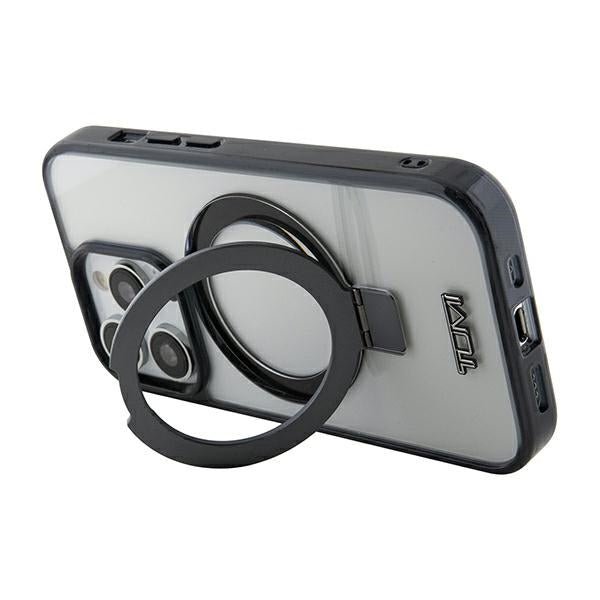 Tumi iPhone 15 Pro Max Transparent Ring Stand Magsafe Σκληρή Θήκη με Πλαίσιο Σιλικόνης και Stand / MagSafe - White - TUHMP15XSSFC