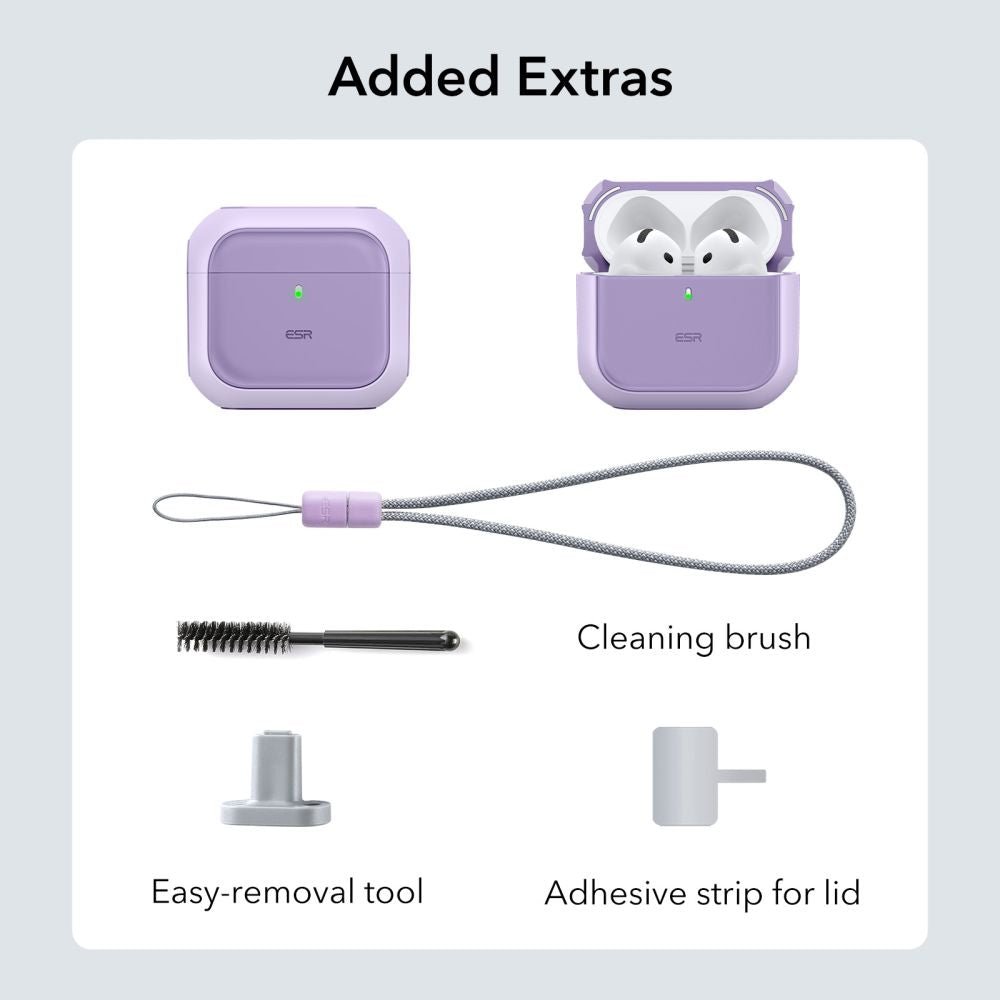 ESR AirPods 4 Θήκη Σιλικόνης με MagSafe - Orbit Halolock - Purple