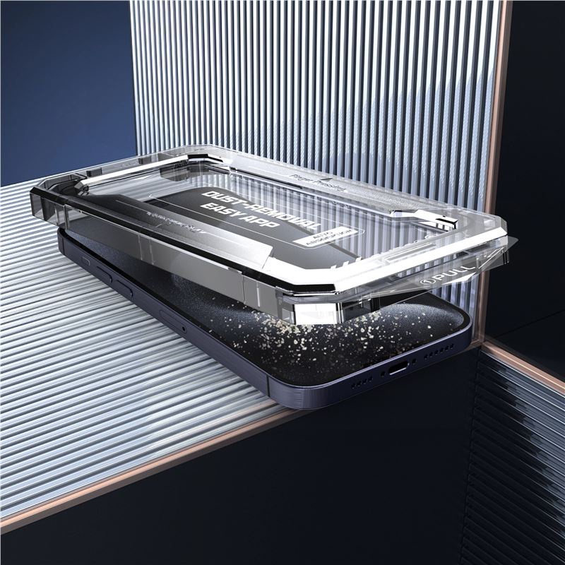 Mobile Origin iPhone 16 Plus Yellow Screen Guard 9H Full Screen Αντιχαρακτικό Γυαλί Οθόνης με Πλαίσιο Τοποθέτησης - Black