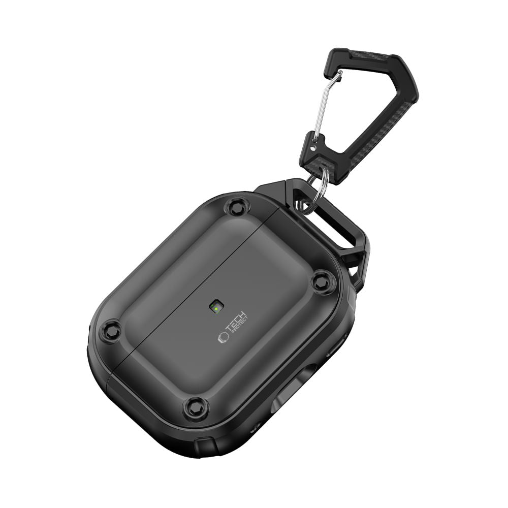 Tech - Protect AirPods Pro 1 / 2 Θήκη από Σκληρό Πλαστικό και Σιλικόνη - Rough Hook - Διάφανη