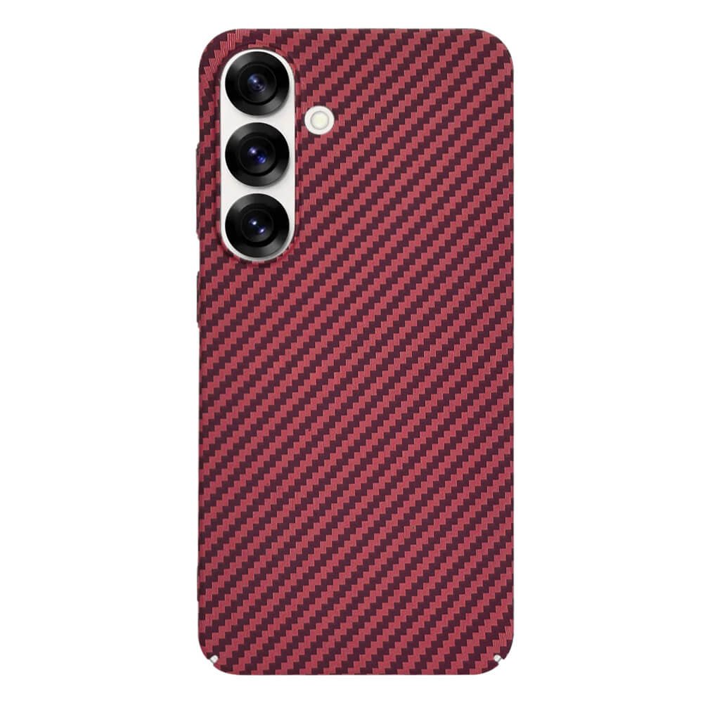 Techsuit Samsung Galaxy S25 Σκληρή Θήκη Carbonite FiberShell - Red